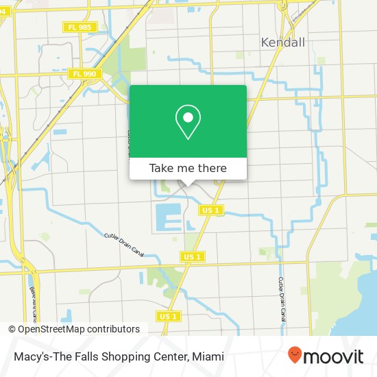 Mapa de Macy's-The Falls Shopping Center