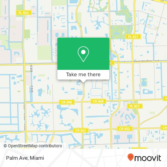 Mapa de Palm Ave