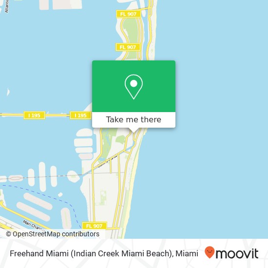 Freehand Miami (Indian Creek Miami Beach) map