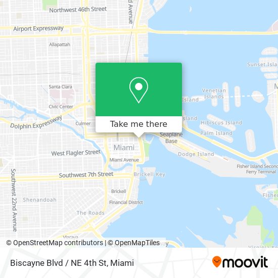 Mapa de Biscayne Blvd / NE 4th St