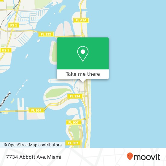 7734 Abbott Ave map