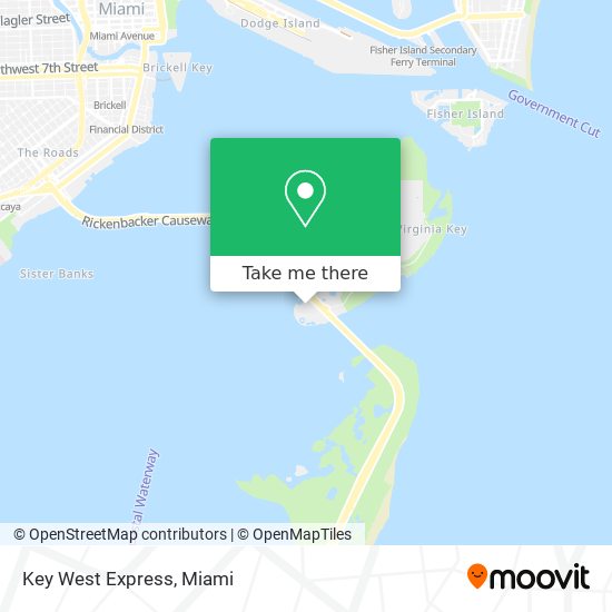 Mapa de Key West Express