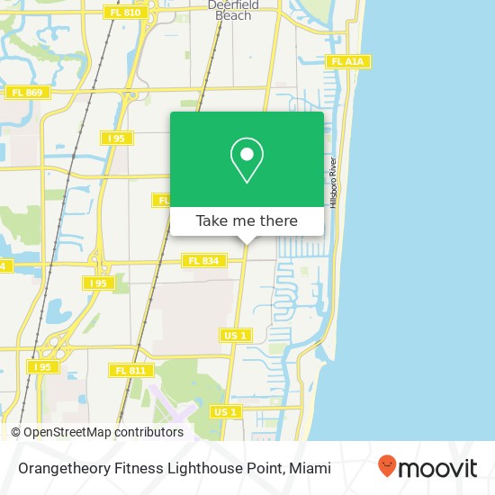 Mapa de Orangetheory Fitness Lighthouse Point