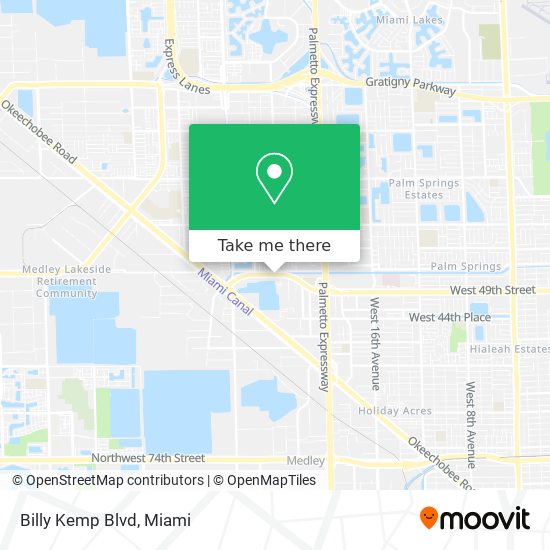 Billy Kemp Blvd map