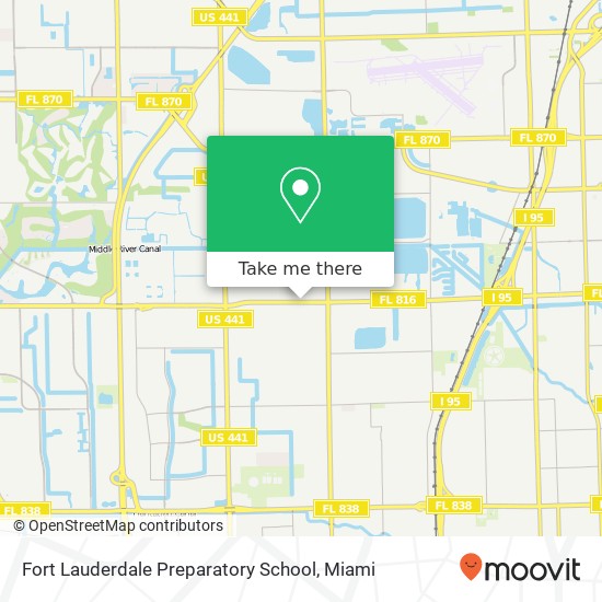 Mapa de Fort Lauderdale Preparatory School