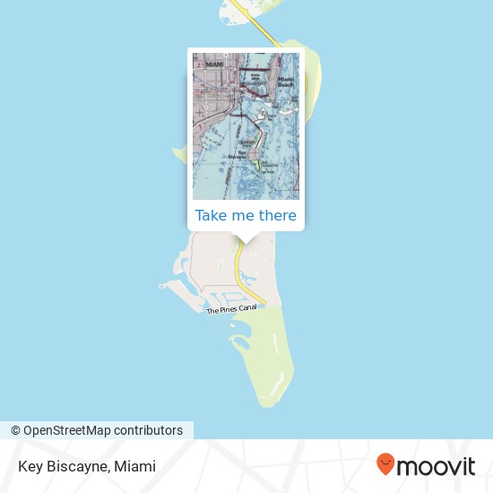 Mapa de Key Biscayne