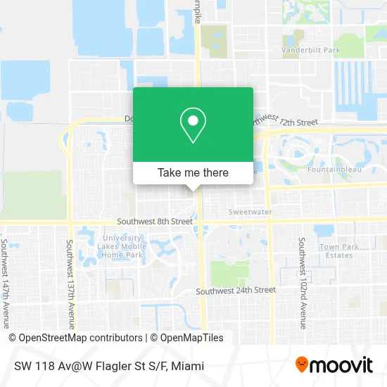 SW 118 Av@W Flagler St S/F map