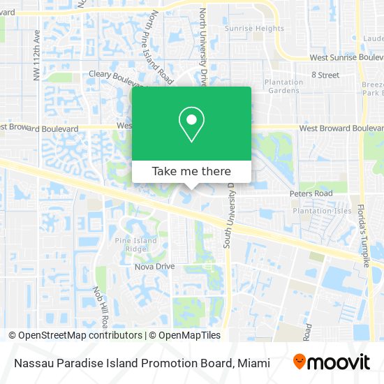Mapa de Nassau Paradise Island Promotion Board