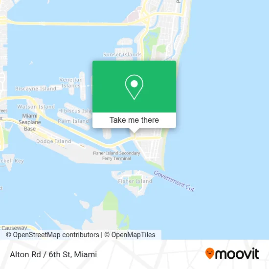 Alton Rd / 6th St map