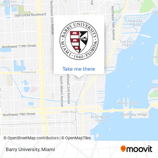 Mapa de Barry University