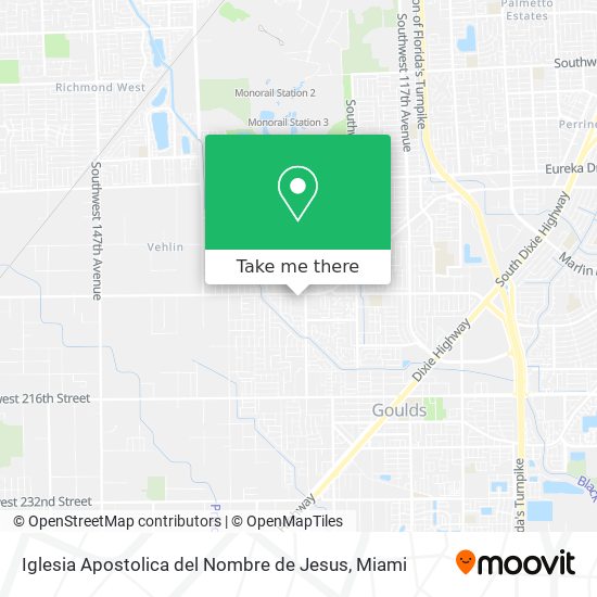 Iglesia Apostolica del Nombre de Jesus map