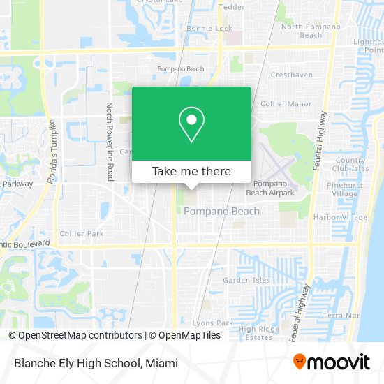 Mapa de Blanche Ely High School