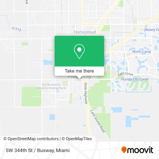 SW 344th St / Busway map