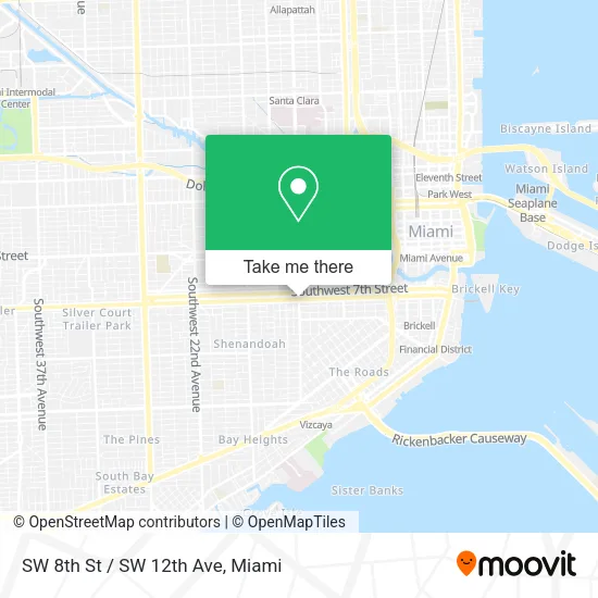 Mapa de SW 8th St / SW 12th Ave