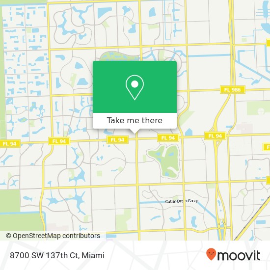 8700 SW 137th Ct map