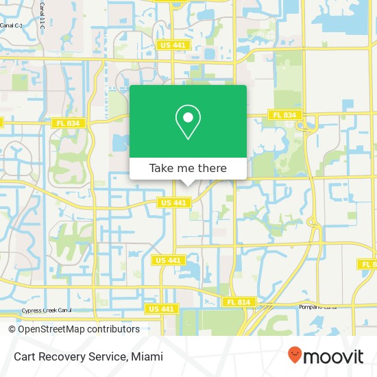 Cart Recovery Service map