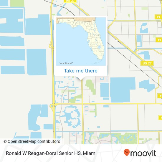 Mapa de Ronald W Reagan-Doral Senior HS