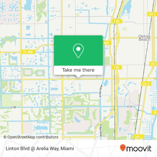 Linton Blvd @ Arelia Way map