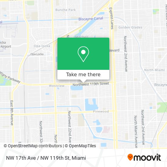 NW 17th Ave / NW 119th St map