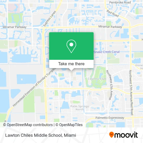 Lawton Chiles Middle School map