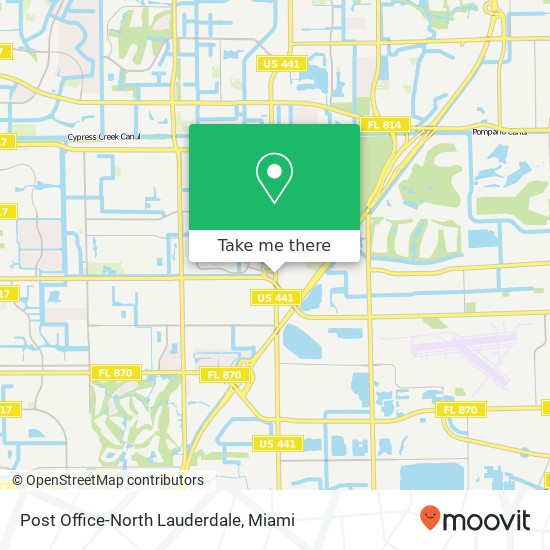 Mapa de Post Office-North Lauderdale