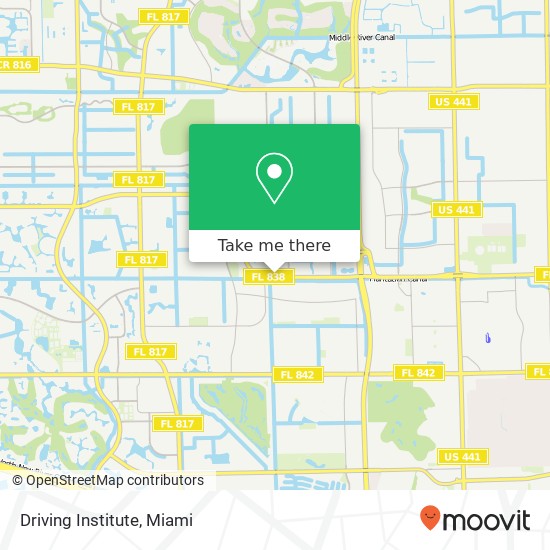 Driving Institute map
