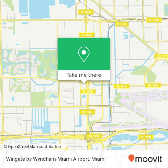Wingate by Wyndham-Miami Airport map