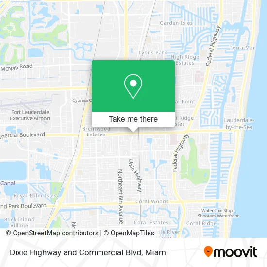 Mapa de Dixie Highway and Commercial Blvd