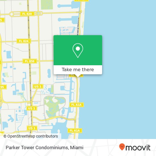 Parker Tower Condominiums map