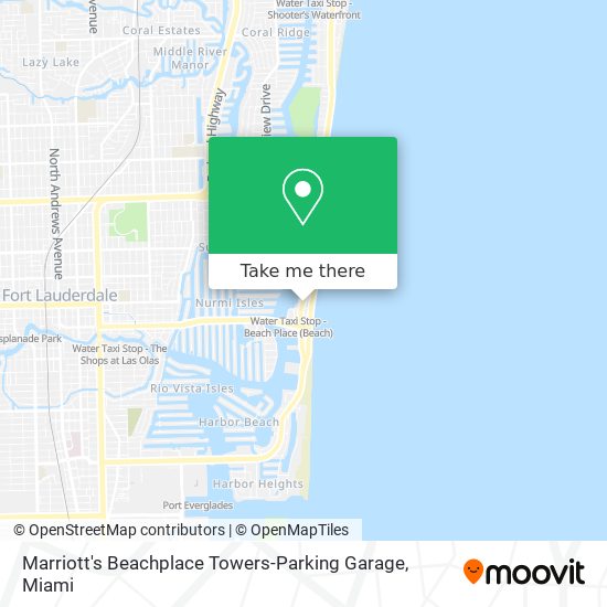 Marriott's Beachplace Towers-Parking Garage map