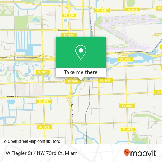 W Flagler St / NW 73rd Ct map