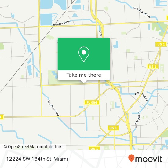 12224 SW 184th St map