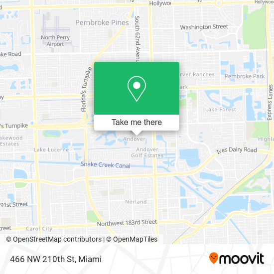 Mapa de 466 NW 210th St