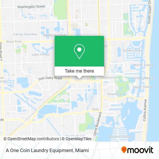 A One Coin Laundry Equipment map