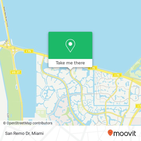 San Remo Dr map