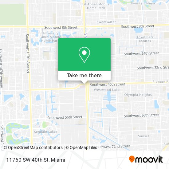 11760 SW 40th St map