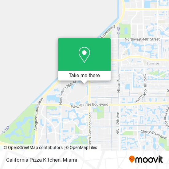 California Pizza Kitchen map