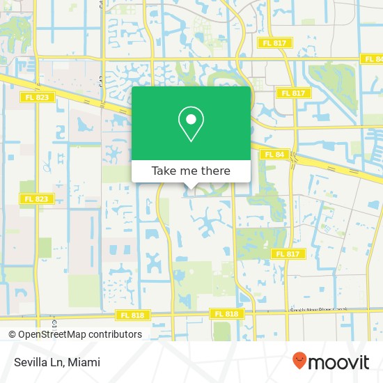 Sevilla Ln map