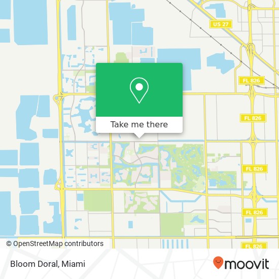 Mapa de Bloom Doral