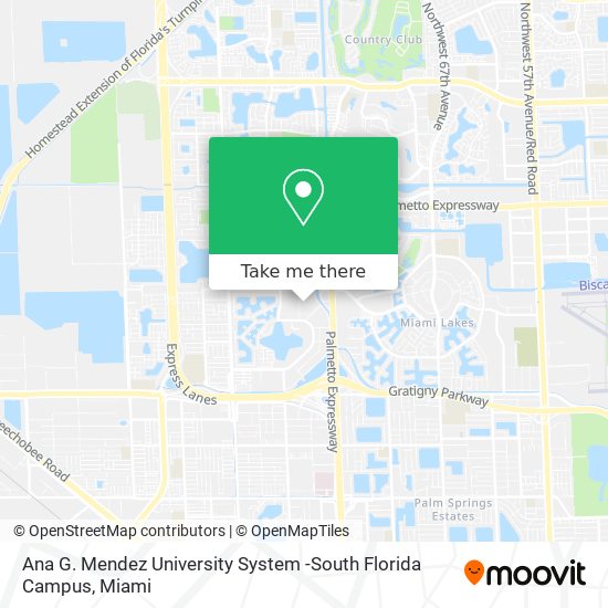 Ana G. Mendez University System -South Florida Campus map