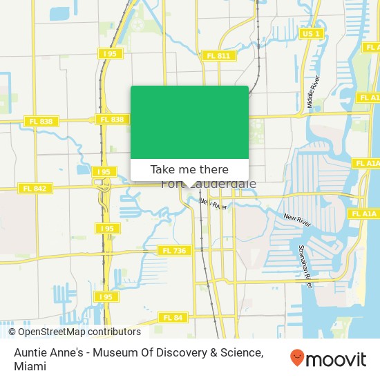 Mapa de Auntie Anne's - Museum Of Discovery & Science