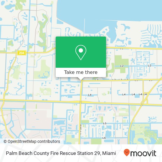 Mapa de Palm Beach County Fire Rescue Station 29