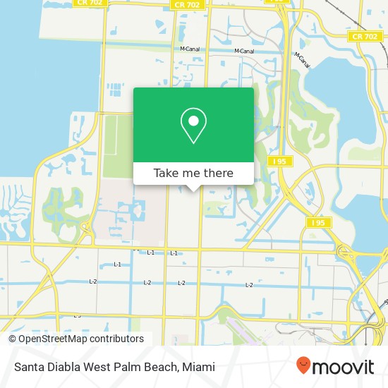 Santa Diabla West Palm Beach map