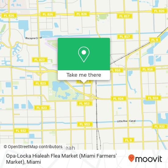 Opa-Locka Hialeah Flea Market (Miami Farmers' Market) map