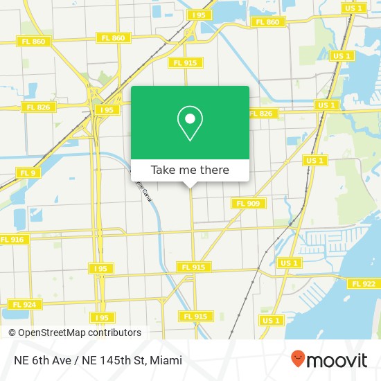 NE 6th Ave / NE 145th St map