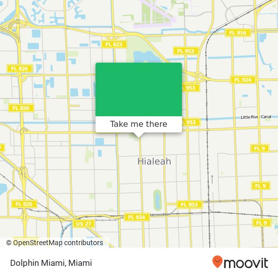 Dolphin Miami map