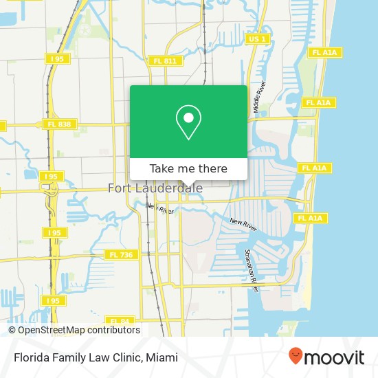 Florida Family Law Clinic map