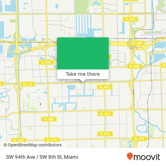 SW 94th Ave / SW 8th St map