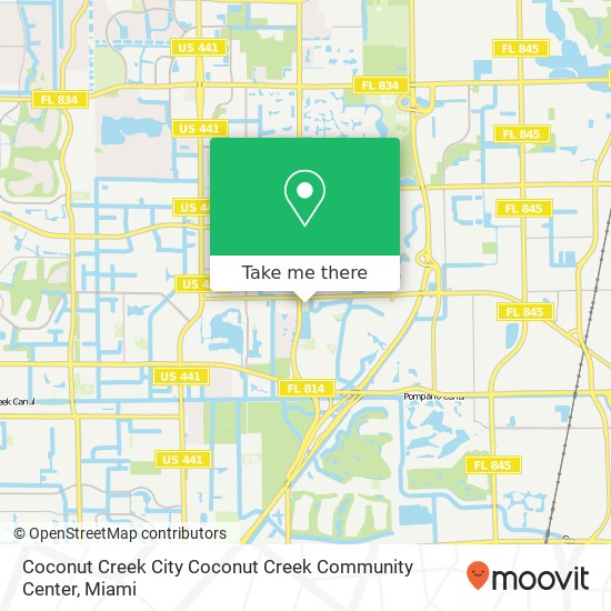 Coconut Creek City Coconut Creek Community Center map