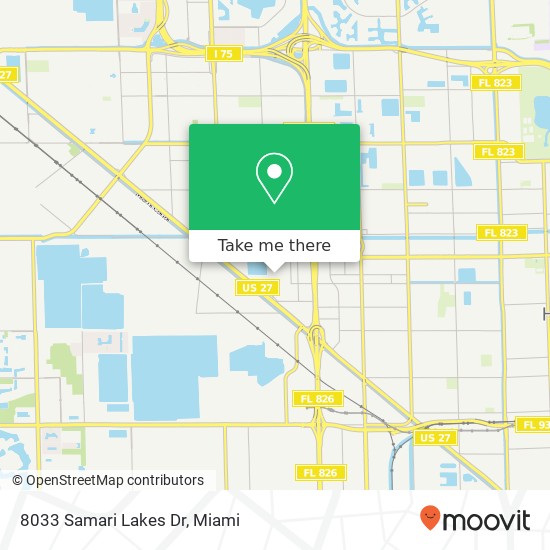 Mapa de 8033 Samari Lakes Dr